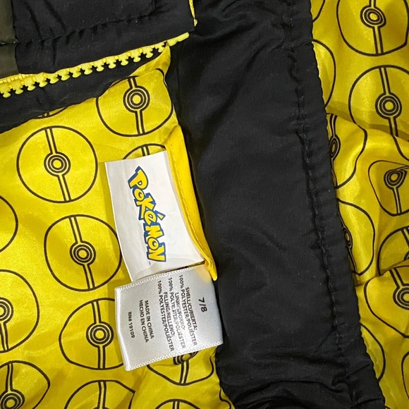 Pokemon Black and Yellow Puffer Jacket - Picture 4 of 5
